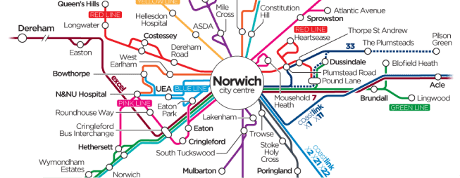 Norwich public transportation